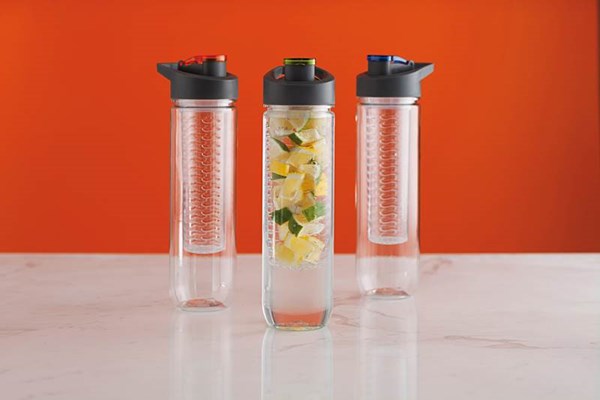Obrázky: Modrá tritanová láhev na vodu se sítkem, 800ml, Obrázek 9