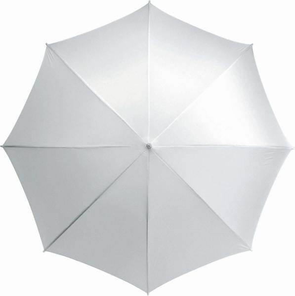 Obrázky: Velký golf. deštník, tvarovaná rukojeť, bílý, Obrázek 2