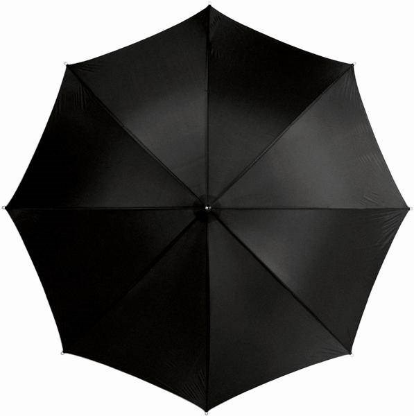 Obrázky: Černý automatický deštník, tvarovaná rukojeť, Obrázek 2