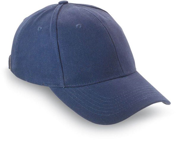Obrázky: Šestidílná modrá baseballová čepice