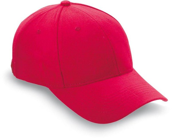 Obrázky: Šestidílná červená baseballová čepice