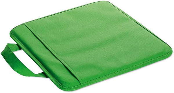 Obrázky: Zelená netkaná sedací podložka s kapsou, Obrázek 2