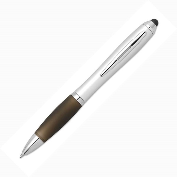 Obrázky: Černé plastové kuličkové pero se stylusem