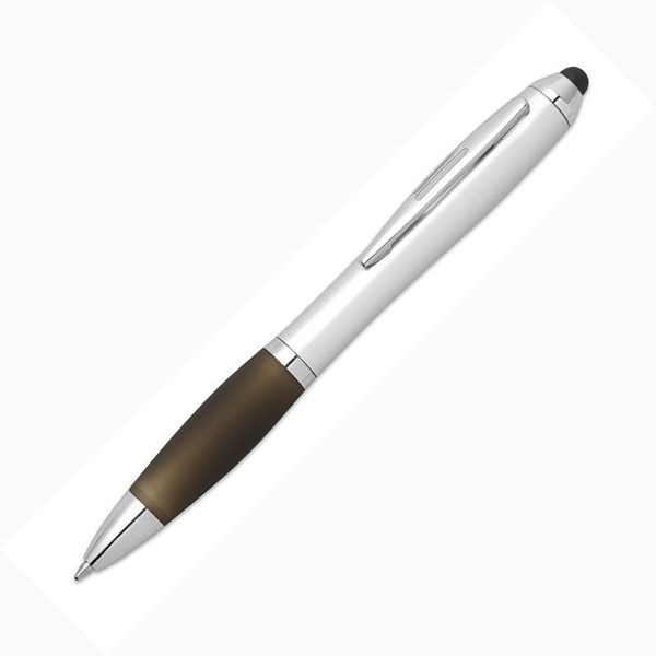Obrázky: Černé plastové kuličkové pero se stylusem, Obrázek 2