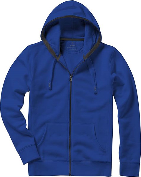 Obrázky: Arora mikina ELEVATE s kapucí na zip modrá S, Obrázek 2