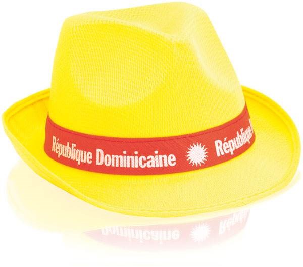 Obrázky: Žlutý textilní unisex klobouk