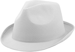 Obrázky: Bílý textilní unisex klobouk