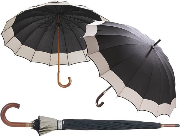 Obrázky: Černý deštník se světlým lemem André Philippe