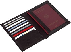 Obrázky: Kožený obal na pas a platební karty