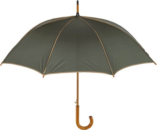 Obrázky: Zelený automatický deštník s kontrastním lemováním