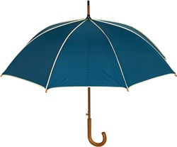 Obrázky: Modrý automatický deštník s kontrastním lemováním
