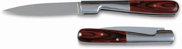 Obrázky: Zavírací nůž s kombinovanou střenkou dřevo/kov