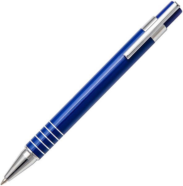 Obrázky: Modré hliníkové kuličkové pero ELEN