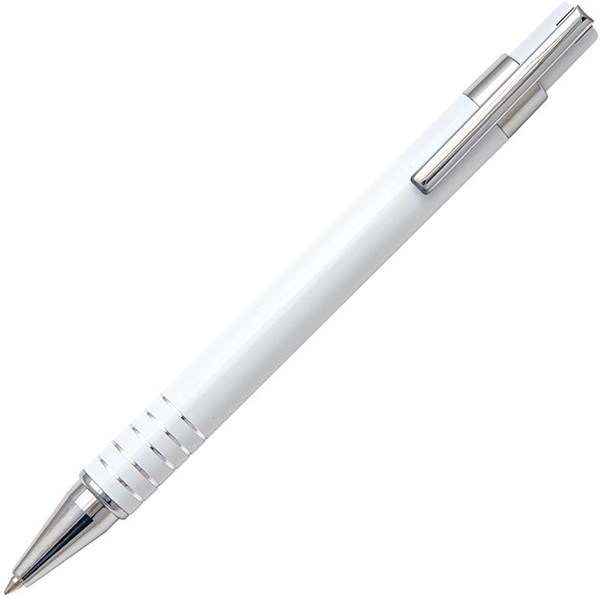 Obrázky: Bílé hliníkové kuličkové pero ELEN, Obrázek 1