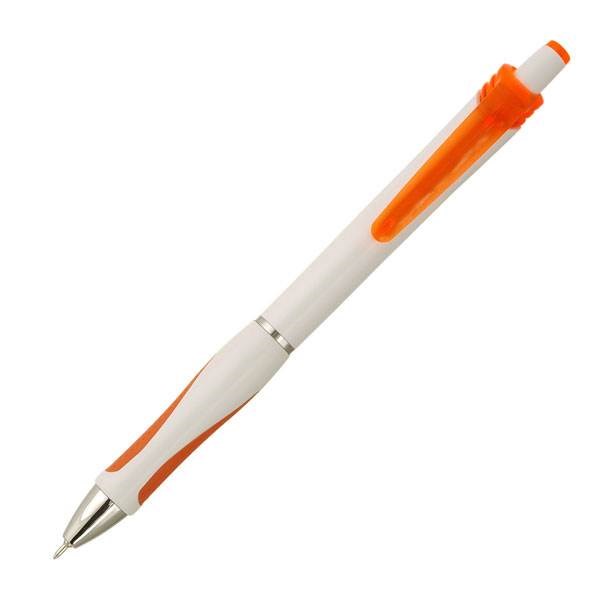 Obrázky: Kuličkové pero MICRO s mikrohrotem bílo oranžové