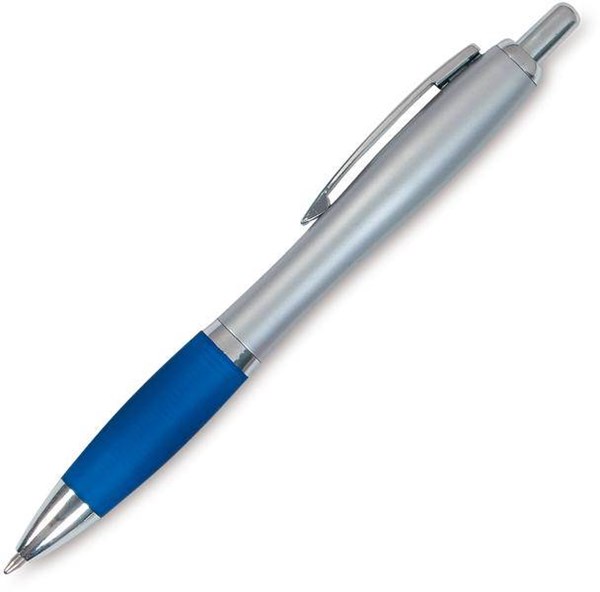 Obrázky: Modro-stříbrné kuličkové pero OKAY, Obrázek 2