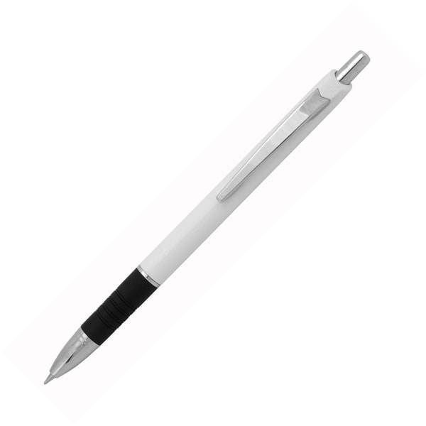 Obrázky: Plastové kuličkové pero EMA bílé