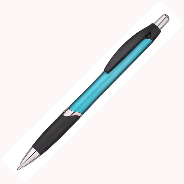 Obrázky: Modré kuličkové pero s metalízou VERA