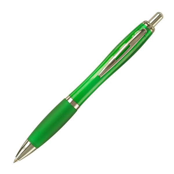 Obrázky: Transparentně zelené kuličkové pero OKAY, Obrázek 2