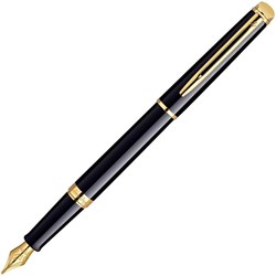 Obrázky: WATERMAN HEMISPHERE Black Lacquer GT plnicí pero,M