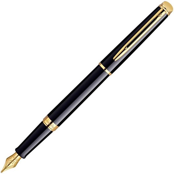 Obrázky: WATERMAN HEMISPHERE Black Lacquer GT plnicí pero,M