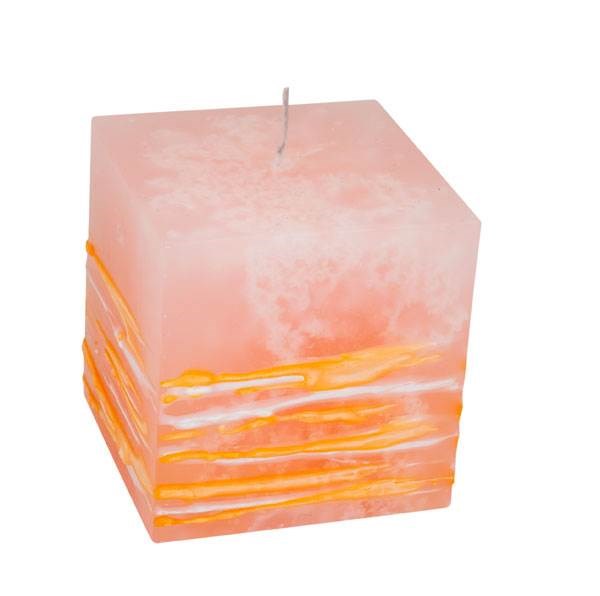 Obrázky: Růžová svíčka ve tvaru kostky, Obrázek 2