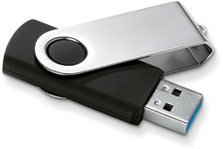 Obrázky: Twister Techmate 3.0 černo-stříbr. USB disk 1GB