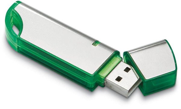Obrázky: Netlink zelený USB flash disk - LED indikátor 2GB