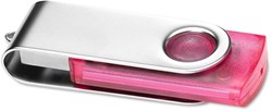 Obrázky: Twister Transtech růžovo-stříbrný USB disk 8GB