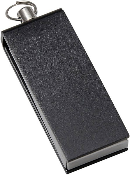 Obrázky: Černý malý hliníkový USB flash disk 8GB
