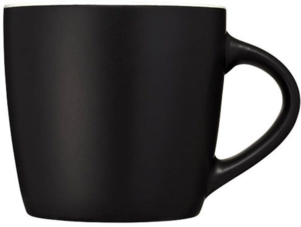 Obrázky: Černý keramický hrnek 350 ml s bílým vnitřkem, Obrázek 5