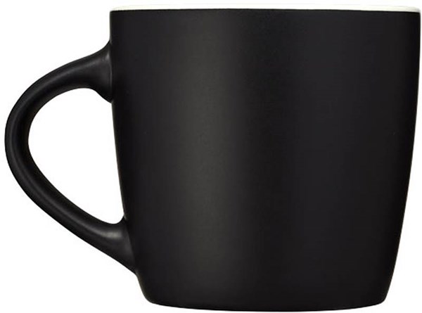 Obrázky: Černý keramický hrnek 350 ml s bílým vnitřkem, Obrázek 6