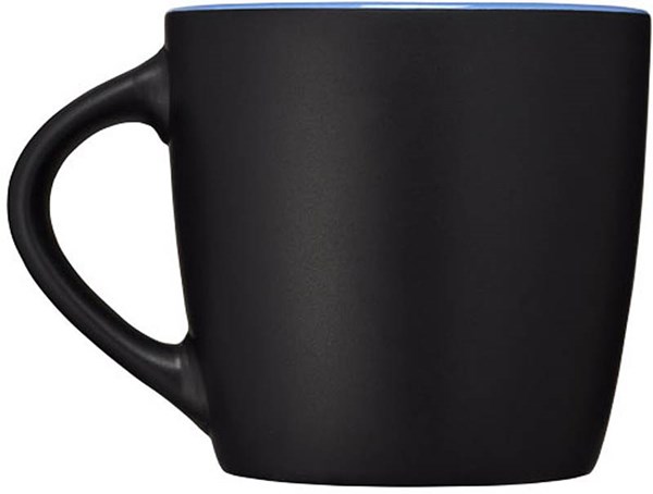 Obrázky: Černý keramický hrnek 350 ml s modrým vnitřkem, Obrázek 6