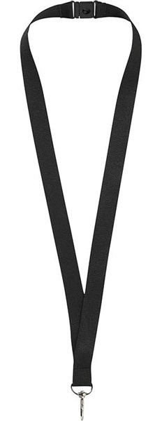 Obrázky: Černá šňůrka na krk se sponou a karabinkou