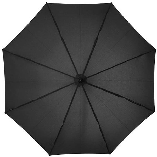 Obrázky: Černý automatický deštník s pryžovou rukojetí, Obrázek 5