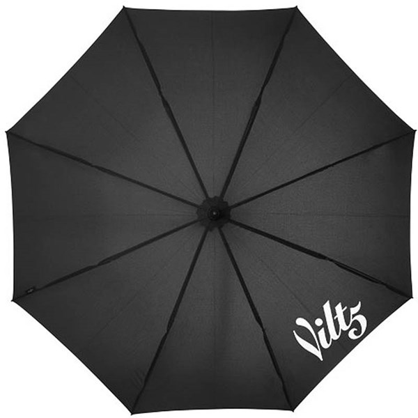 Obrázky: Černý automatický deštník s pryžovou rukojetí, Obrázek 6