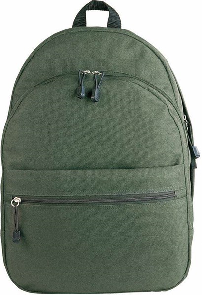 Obrázky: Tmavě zelený batoh s poutky na zipech