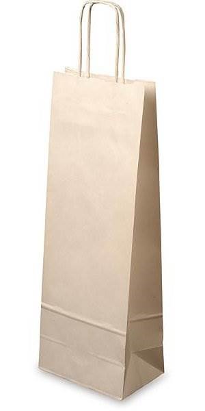 Obrázky: Papírová taška 15x8x40 cm, kroucená šňůra, bílá