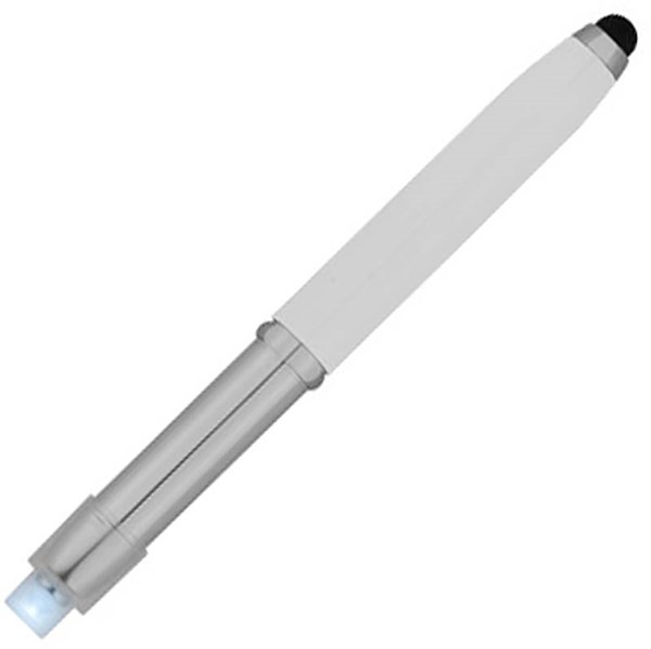 Obrázky: Kovové bílé pero, svítilna a stylus hrot, MN, Obrázek 2