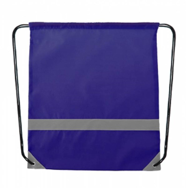 Obrázky: Modrý polyesterový batoh s reflexními díly