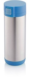 Obrázky: Stříbrno-modrý termohrnek 250 ml s víčkem