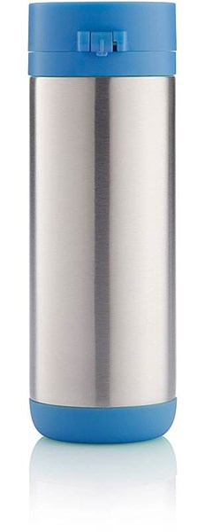 Obrázky: Stříbrno-modrý termohrnek 250 ml s víčkem, Obrázek 3