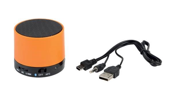 Obrázky: Oranžový plast.bluetooth 4.1 reproduktor s rádiem