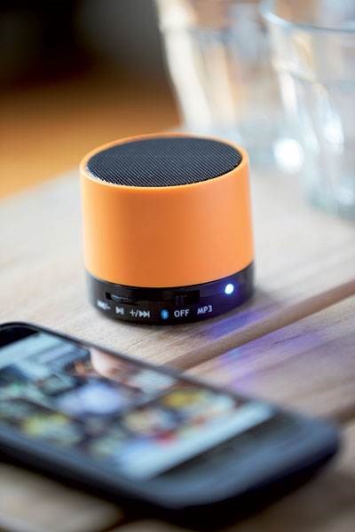 Obrázky: Oranžový plast.bluetooth 4.1 reproduktor s rádiem, Obrázek 2