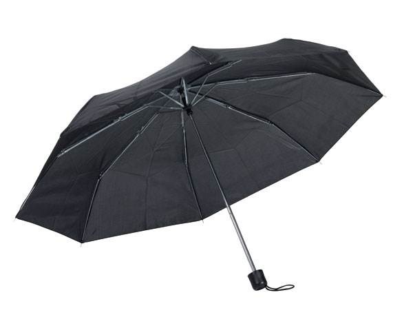 Obrázky: Černý třídílný skládací deštník