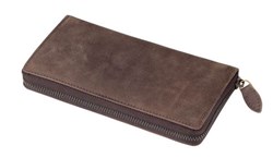 Obrázky: Dámská kožená peněženka se zipem a ochranou karet