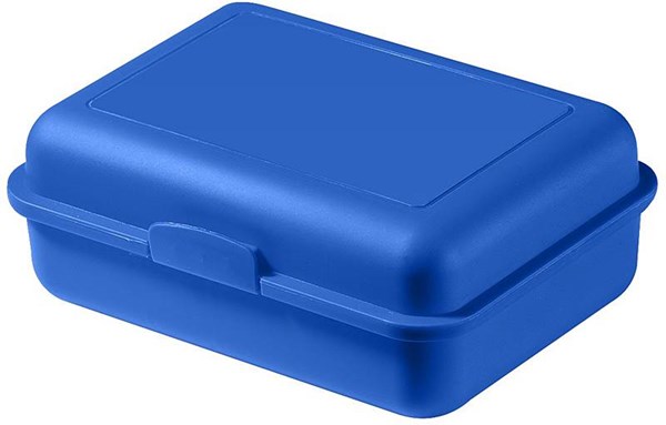 Obrázky: Modrý plastový větší svačinový box