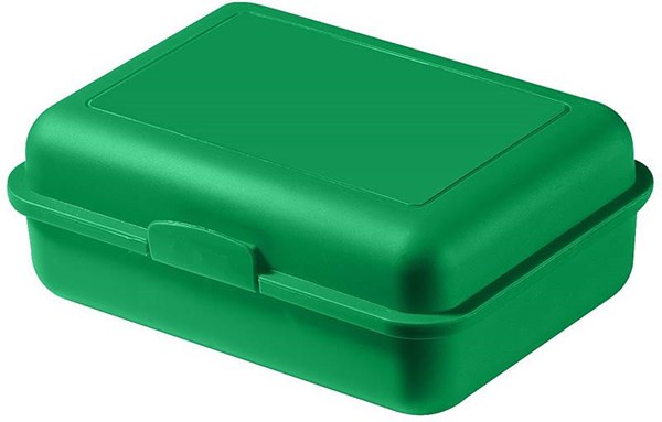 Obrázky: Zelený plastový větší svačinový box