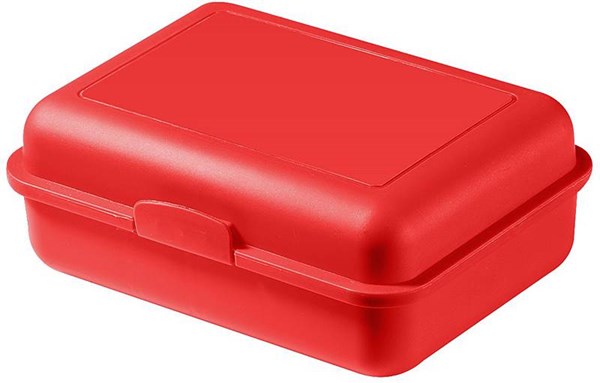 Obrázky: Červený plastový větší svačinový box