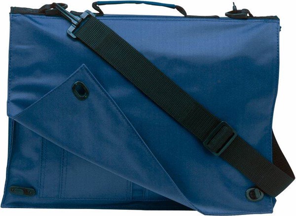 Obrázky: Modrá polyesterová taška na dokumenty přes rameno, Obrázek 3